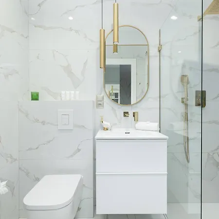 公寓 Let's Sea 55 With Sea View, Sauna & Pool And Parking By Renters Gąski